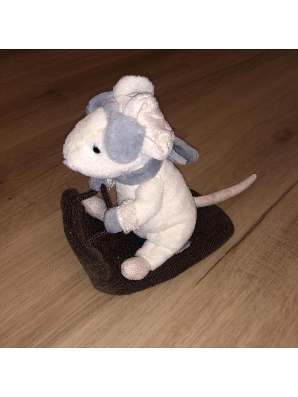 JELLYCAT MERRY MOUSE SLEIGHING 7” PLUSH 2023 RARE CHRISTMAS